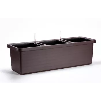 URBALIVE BERBERIS TRIO Selbstbewässernder Pflanzkübel 117 x 39 cm, Braun