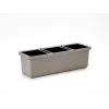 Urbalive Berberis Trio Selbstbewässernder Pflanzkübel 117 x 39 cm, Hellgrau