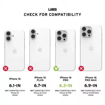 Urban Armor Gear Essential Armor Case für Apple iPhone 15 Pro Max - Schwarz