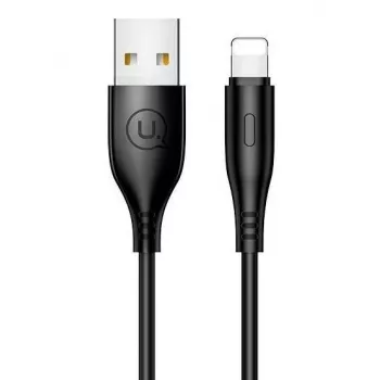 USAMS Apple Lightning 2A Charge 1m Kabel Schwarz