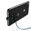 USAMS Lightning Dual Adapter mit LED-Licht SJ357 Schwarz