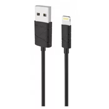 USAMS U-Gee USB to Lightning Daten- und Ladekabel 1m Schwarz