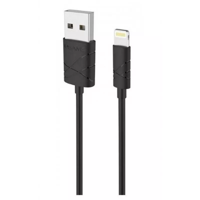 USAMS U-Gee USB to Lightning Daten- und Ladekabel 1m Schwarz
