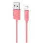 USAMS US-SJ039 U-Gee Pro PVC Universal Micro USB auf USB Daten- & Fast 2A Ladekabel 1m Rot