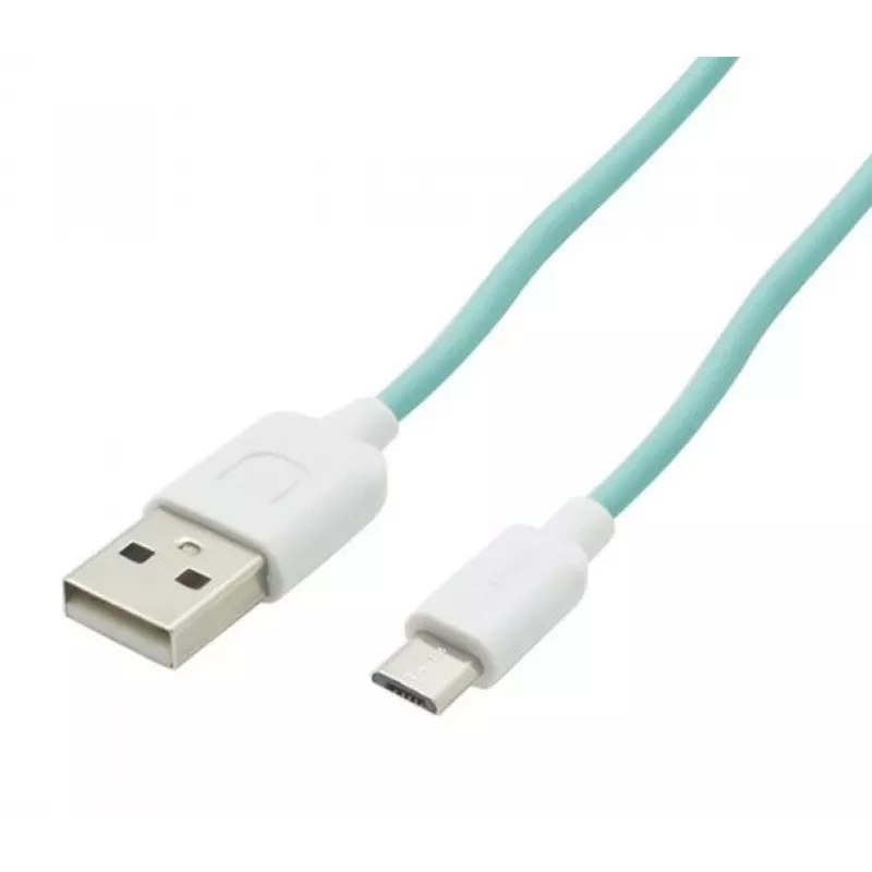 USAMS US-SJ098 USB-A auf Micro-USB Ladekabel 1M Cyan