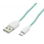 USAMS US-SJ098 USB-A auf Micro-USB Ladekabel 1M Cyan
