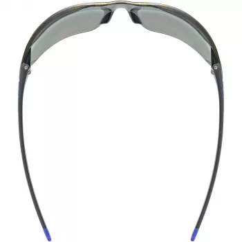 UVEX Equate Cycling Glasses, Black/Blue Matt/Mirror Blue