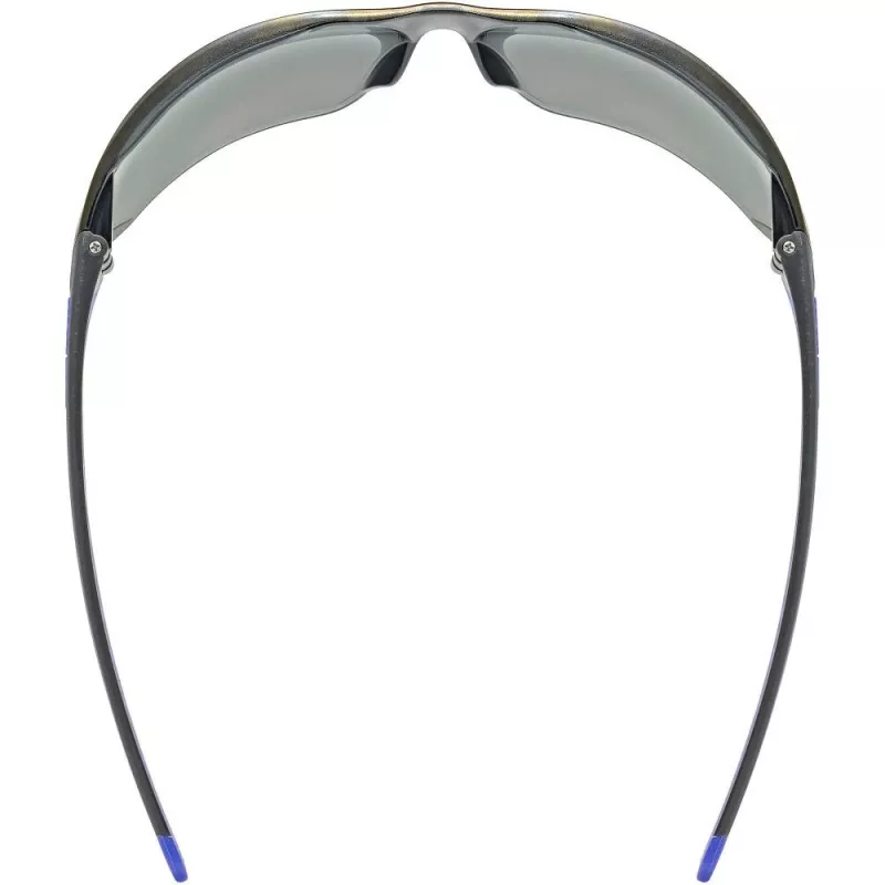 UVEX Equate Cycling Glasses, Black/Blue Matt/Mirror Blue