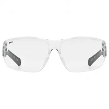 UVEX Equate Fahrradbrille, Smoke-Glas, Schwarzer Rahmen