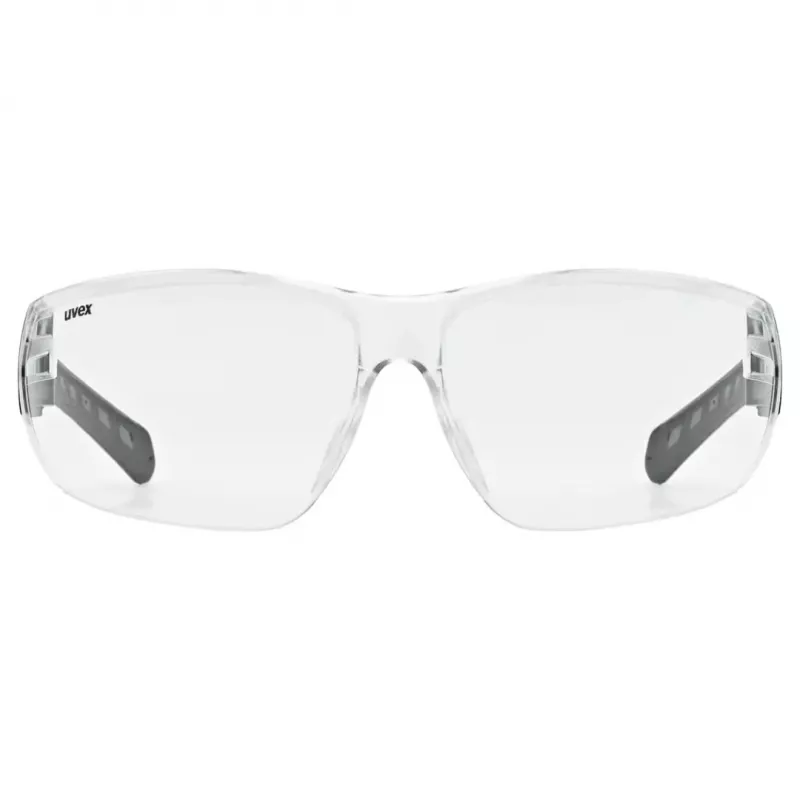 UVEX Equate Fahrradbrille, Smoke-Glas, Schwarzer Rahmen