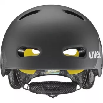 UVEX Kid 4 Style MIPS Kinderfahrradhelm, Dirt Black Matt