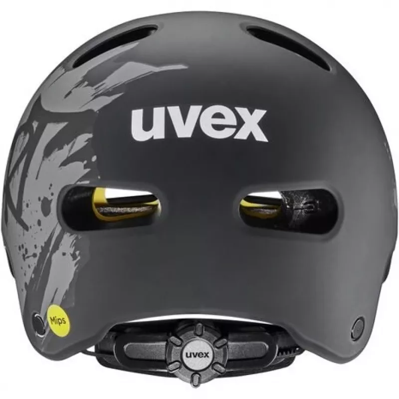 UVEX Kid 4 Style MIPS Kinderfahrradhelm, Dirt Black Matt