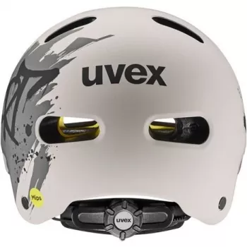 UVEX Kid 4 Style MIPS Kinderfahrradhelm, Dirt Warm Grey