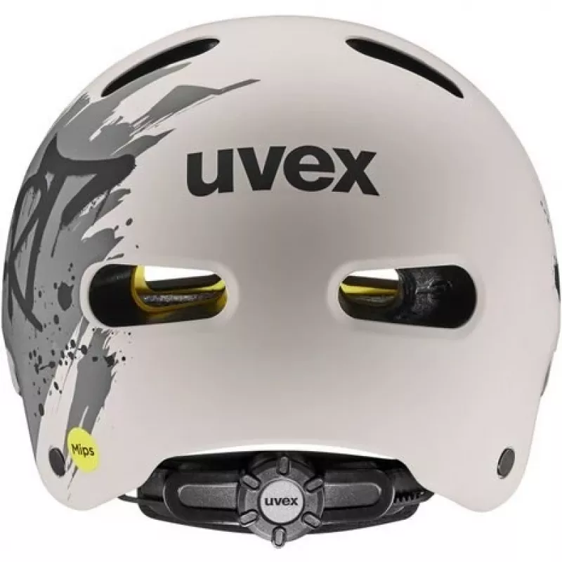 UVEX Kid 4 Style MIPS Kinderfahrradhelm, Dirt Warm Grey