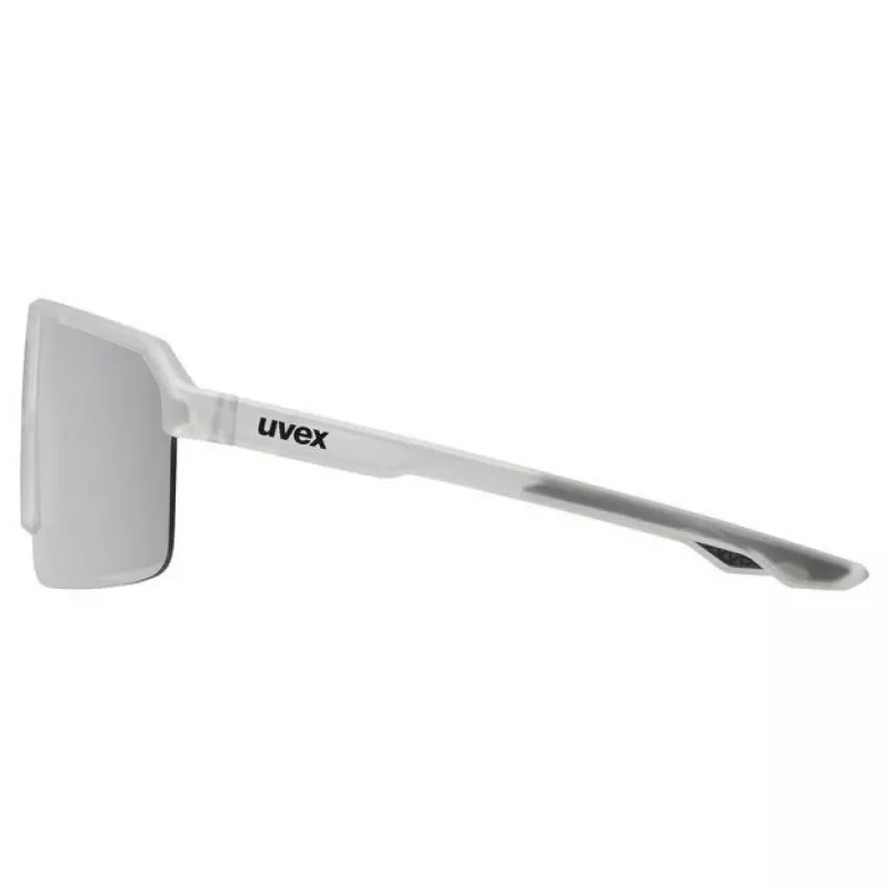 Uvex Ramp Sonnenbrille - Grauer Matter Rahmen, Spiegel-Silber Glas