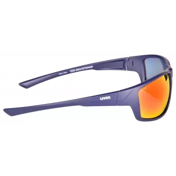 UVEX Sportstyle 230 Matt Blue Brille - Mirror Blue Linse, Anti-Fog, UV400
