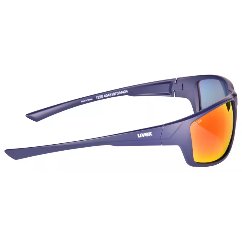 UVEX Sportstyle 230 Matt Blue Brille - Mirror Blue Linse, Anti-Fog, UV400