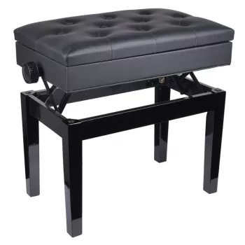 V-TONE BENCH 2 BK Klavierbank mit Stauraum, Schwarz
