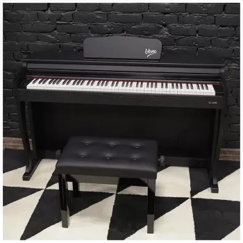 V-TONE BL-8808 BK USB MIDI Digital Learning Piano - 61 Tasten, anschlagsdynamisch, Schwarz