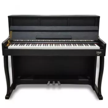 V-TONE PLF-256 BK Digitalpiano mit 88 Tasten, Graded Hammer Action, 238 Klangfarben, 200 Rhythmen, 128-stimmiger Polyphonie, 3 Pedalen, 2x25W Lautsprechern, USB MIDI/Audio, Schwarz