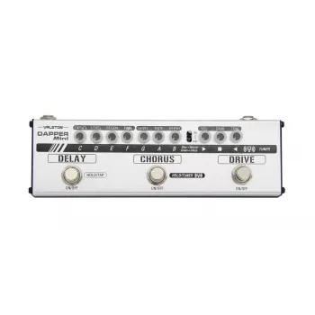 Valeton Dapper Mini Multi-Effects Gitarrenpedal mit Overdrive, Distortion, Modulation, Delay und Stimmgerät