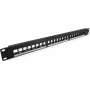 VALUE 19-Zoll Keystone Patch Panel 1U 24 Ports Unshielded 3-Piece (26.99.0368)
