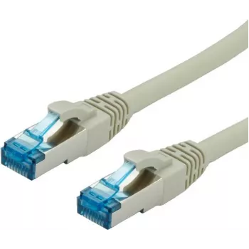VALUE Patchkabel RJ-45 (M) zu RJ-45 (M) 10 m SFTP PiMF CAT 6e Molded Stranded Grau