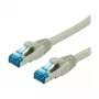 VALUE Patchkabel RJ-45 (M) zu RJ-45 (M) 10 m SFTP PiMF CAT 6e Molded Stranded Grau