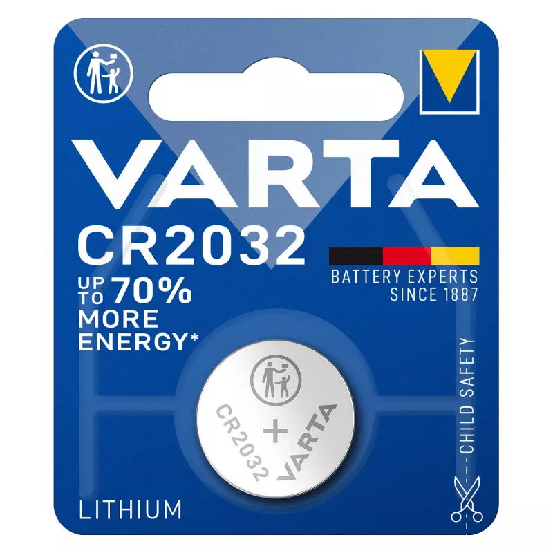 VARTA CR2032 Lithium-Knopfzelle 3V 230mAh (10er-Pack)