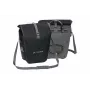 Vaude Aqua Back Fahrrad-Hinterradtasche - Schwarz (48L, Paar)