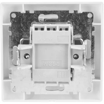 VCX WESA LC 02 Doppel-Lichtschalter, Schwarz