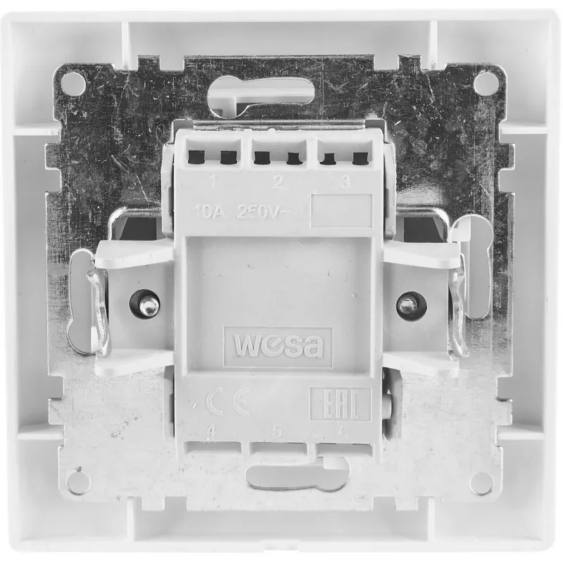 VCX WESA LC 02 Doppel-Lichtschalter Weiß