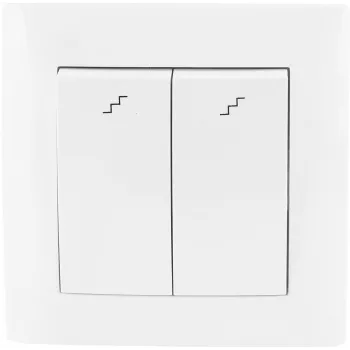 VCX WESA LC 05 Doppel-Treppenschalter, Weiß