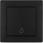 VCX WESA LC 06 Klingeltaster, Schwarz, Aufputzmontage, IP44