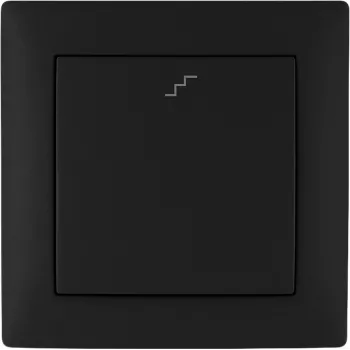VCX WESA LC 11C Zwei-Wege-Treppenschalter, Unterputz, 10AX, 250V AC, Schwarz