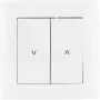VCX WESA LC 12 Rollladenschalter, 2-Tasten, Taster, Unterputz, Weiß