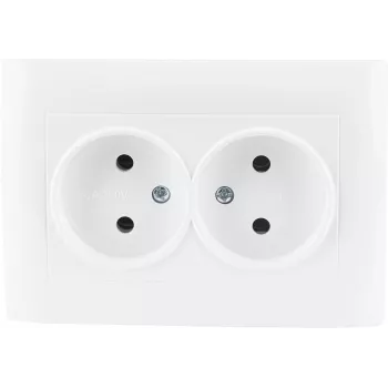 VCX WESA LC 14 Doppelsteckdose Weiß