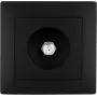 VCX WESA LC 45 Unterputz RTV-SAT Anschlussdose, 3 Ausgänge (TV, Radio, SAT), 75 Ohm, Schwarz