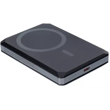 Veger GeoWallet Tracker X5 5000 mAh 20W PD QC 3.0 MFi MagSafe USB-C Power Bank - Schwarz