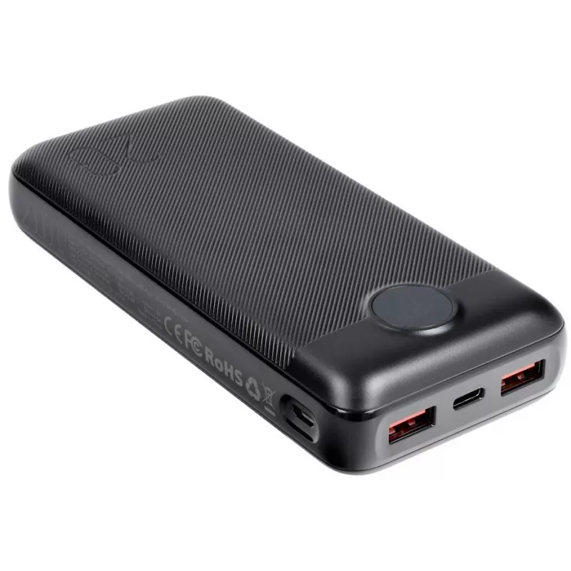 VEGER Power Bank 20000 mAh 20W PD QC 3.0 2x USB-A USB-C Schwarz