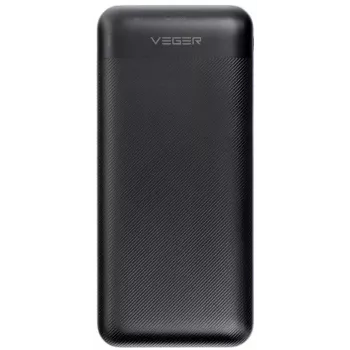 VEGER Power Bank 20000 mAh 20W PD QC 3.0 2x USB-A USB-C Schwarz