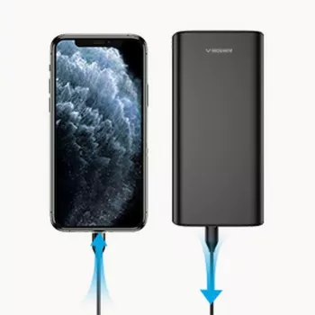 Veger Powerbank T100 (W2032C-100) PD QC3.0 5A 100W 20000 mAh Schwarz