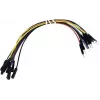 Velleman WJW011 40-teiliges 15cm Jumper-Kabel-Set Stecker-Buchse für Breadboard und Prototyping