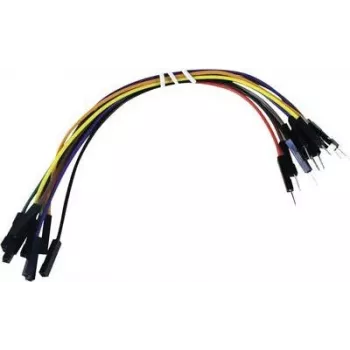 Velleman WJW011 40-teiliges 15cm Jumper-Kabel-Set Stecker-Buchse für Breadboard und Prototyping