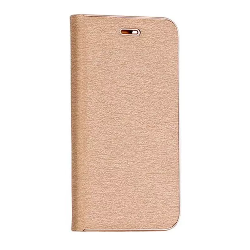 Vennus Samsung Galaxy J4 Plus J415 Book Case with Frame Gold