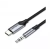 VENTION BGKHF USB-C auf 3,5 mm Audio-Adapterkabel 1 m Schwarz