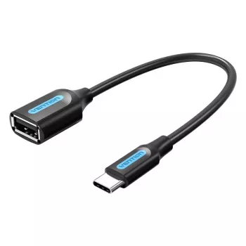 VENTION CCSBB USB 2.0 Type-C Stecker auf USB-A Buchse Adapterkabel 0,15m Schwarz