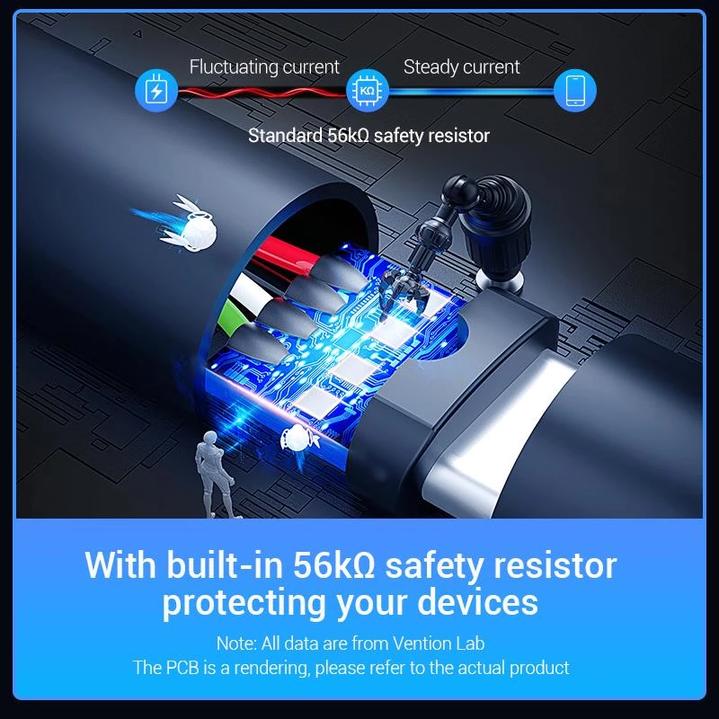 VENTION COKBG USB 2.0 auf USB-C Kabel 1,5m Schwarz