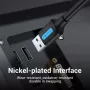 VENTION CONBI USB 3.0 Kabel Stecker auf Stecker 3m Schwarz