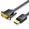 VENTION DisplayPort auf DVI Kabel 1m Schwarz HAFBF